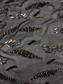 Crepe de Seda Bordado