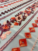 Tule Bordado Primavera