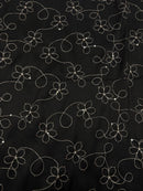 Tafetá Bordado Floral