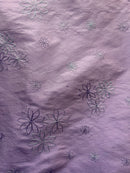 Shantung Bordado Florzinhas