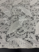 Renda Guipir Com Paetês