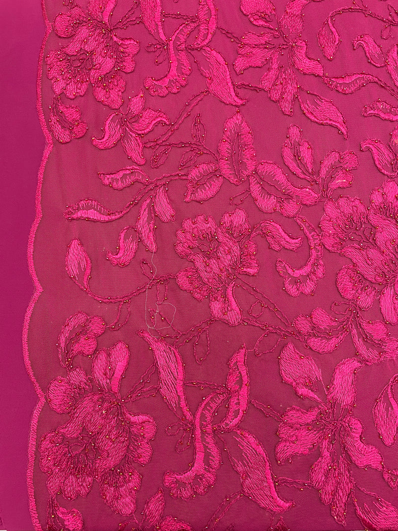 CORTE Renda Floral Rosa (2,50)
