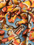 Crepe Estampado Toque de Seda