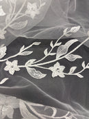 CORTE Renda Floral Branca (2,2m)