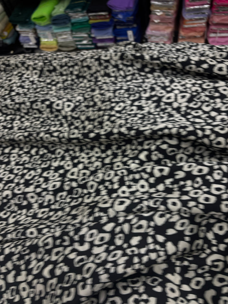 Cetim de Seda Panter Black