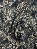 Crepe de Chine Preto Esverdeado