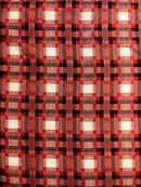 Crepe de Chine Xadrez