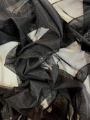 Tule com Elastano Preto