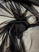 Tule com Elastano Preto