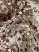 Tule Bordado Rosas Duo