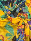 Georgete Estampado Seda Pura