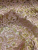 Tule Bordado Rosas Duo