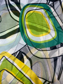 Georgete Estampado Seda Pura