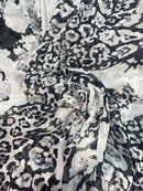 Georgete Estampado Seda Pura