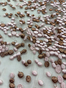 Tule Bordado Rosas Duo