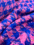 Lã Tweed Pied de Poule Disco