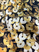 Cetim de Seda Estampa Paetês