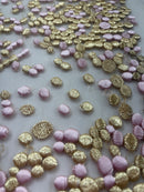 Tule Bordado Rosas Duo