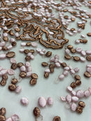 Tule Bordado Rosas Duo