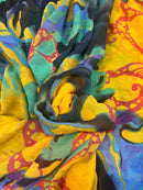 Georgete Estampado Seda Pura