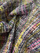 Lã Tweed Rosa e Amarelo