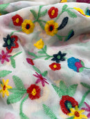 Georgette Bordado Toque de Seda