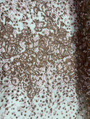 Tule Bordado Rosas Duo