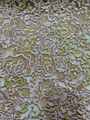 Tule Bordado Rosas Duo