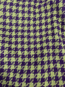 Lã Tweed Pied de Poule Disco