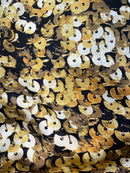 Cetim de Seda Estampa Paetês