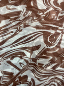 Georgete Estampado Seda Pura