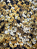 Cetim de Seda Estampa Paetês