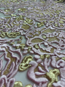 Tule Bordado Rosas Duo