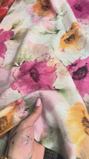 Algodão com Seda Estampado