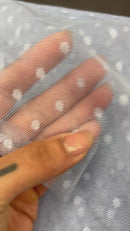 Tule Poá Flocado - Várias Cores