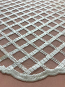 Tela  Bordada Mesh