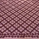 Renda Bordada - Rosa e Vinho