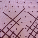 Renda Bordada - Rosa e Vinho