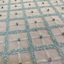 Renda Bordada - Azul