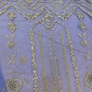 Renda Bordada - Dourada