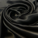 Cetim de Seda Liso - Preto